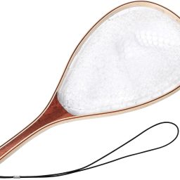 Garvee Fishing Net, Fly Fishing Net for Trout, Fly Fishing Landing Net, Wooden Handle Catch and Release Fish Net for River Fishing Stream Fishing, Gifts for Husband & Son