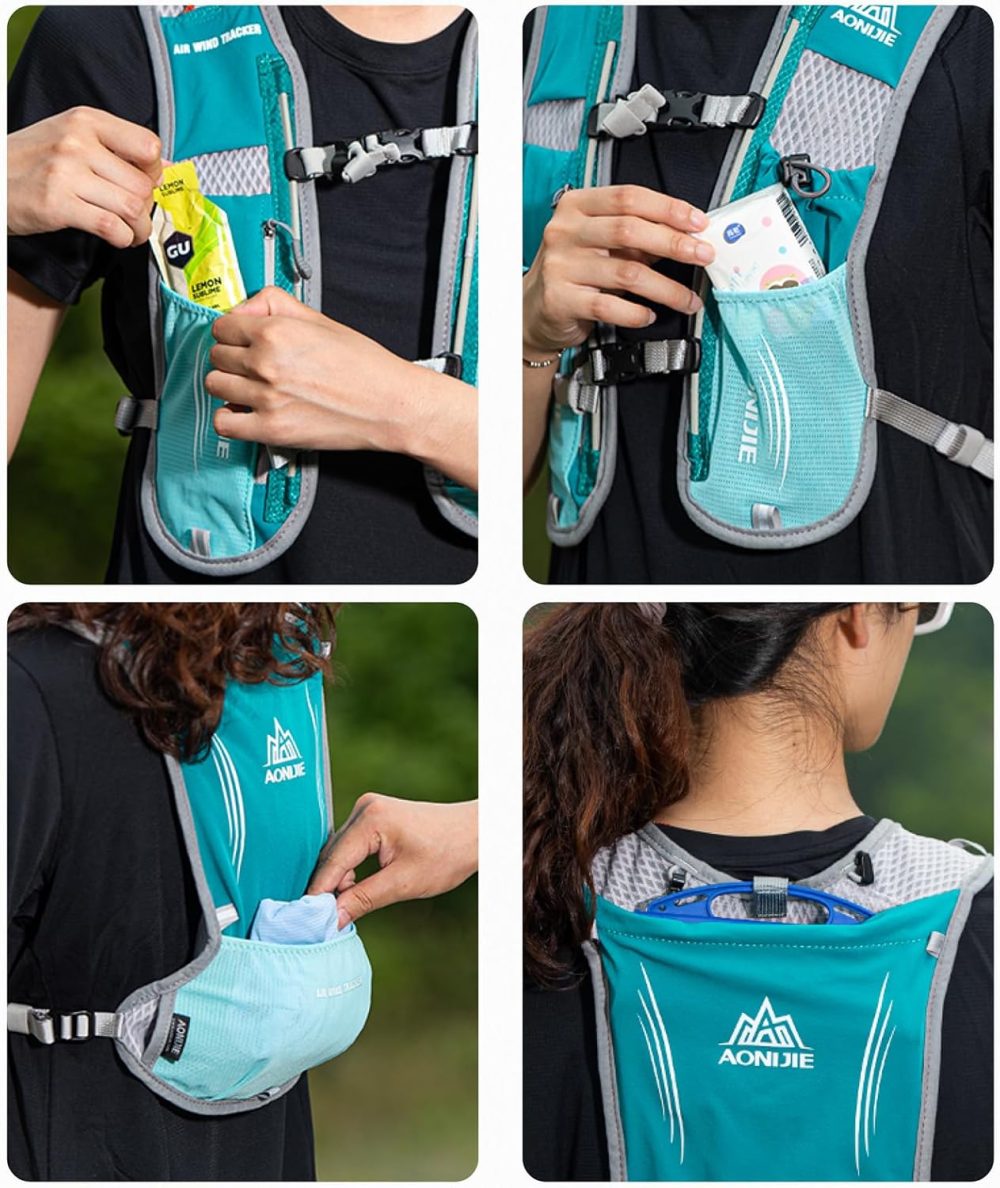 TRIWONDER Running Hydration Vest Water Pack Backpack for Women Men 5.5L 5L Runner Trail Race Marathon Cycling Hiking Jogging - Image 7